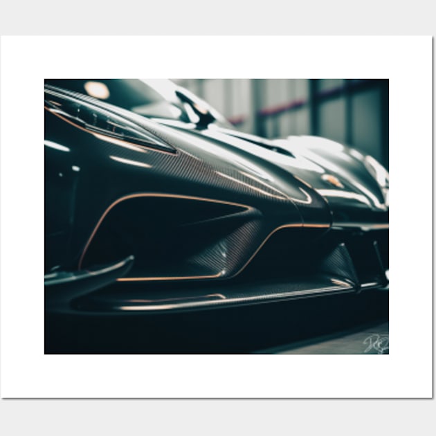 Tesla concept hypercar Wall Art by DigiArtsSpace